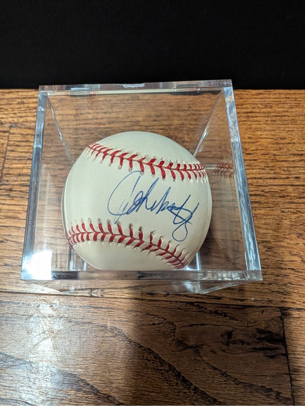 John Smoltz Signed Autographed Official National League Baseball HOF Braves